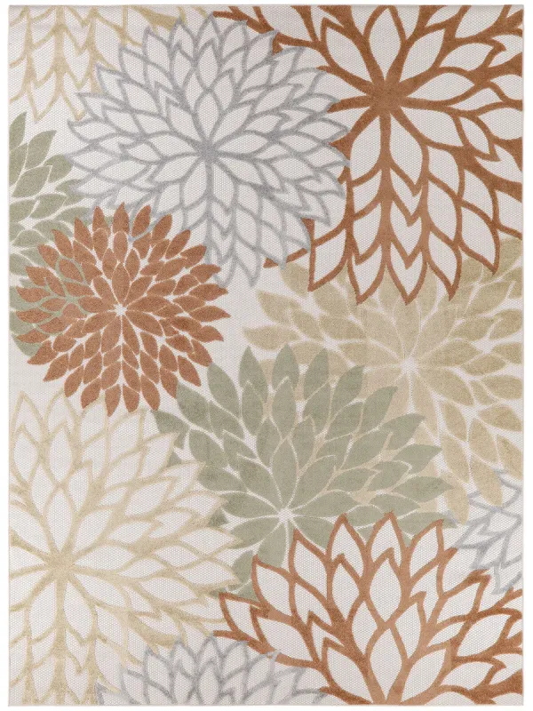 Aloha ALH05 Ivory/Multicolor 5'3" x 7'5" Rug