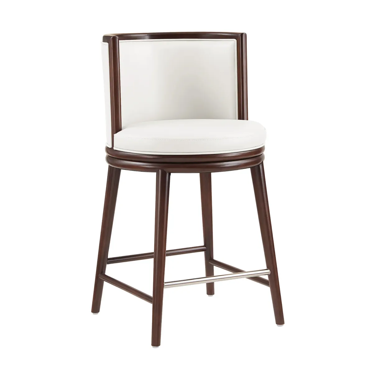 Evalyn White Counter Stool