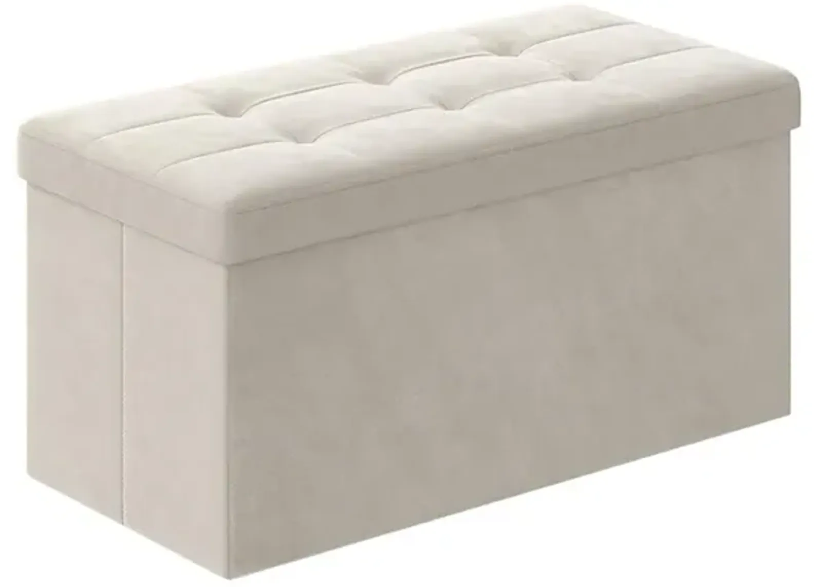 Foldable Storage Ottoman Bench for Space-Saving and Versatile Storage Solutions