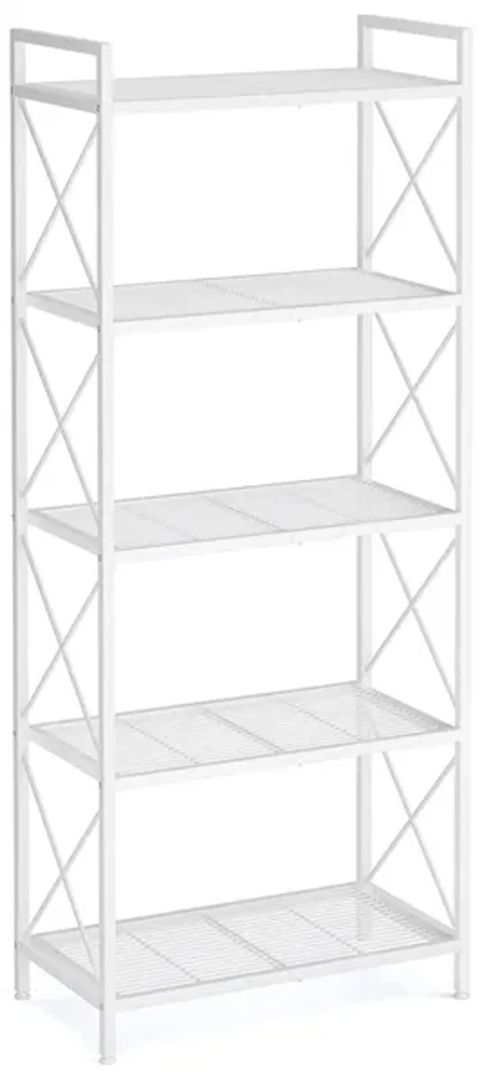 23.6" Wide Storage Rack with X Side Frames Cloud White
