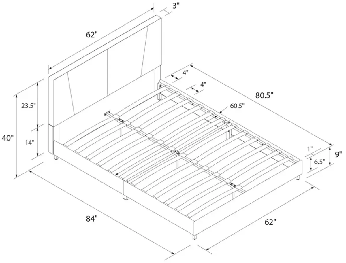 Maverick Velvet Upholstered Bed