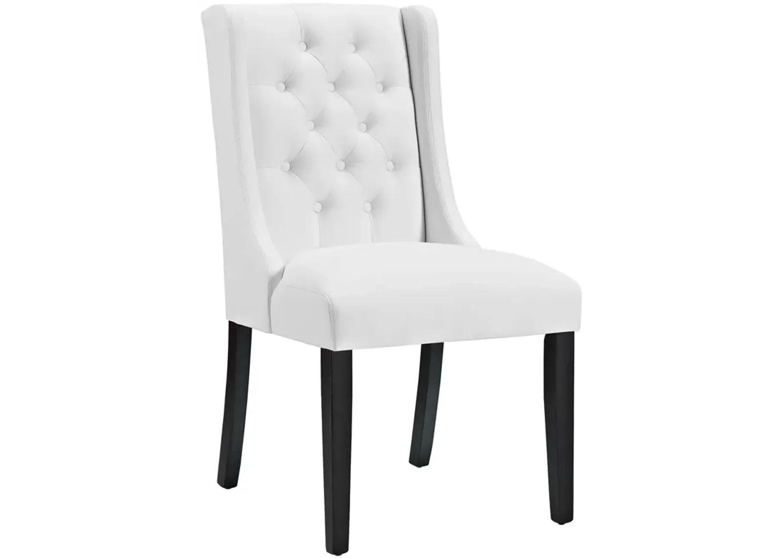 Baronet Button Tufted Vegan Leather Dining Chair