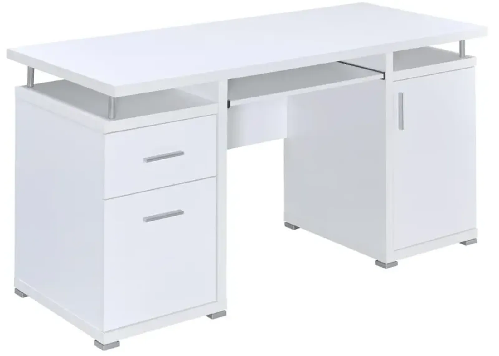 Tracy 2-drawer Computer Desk White