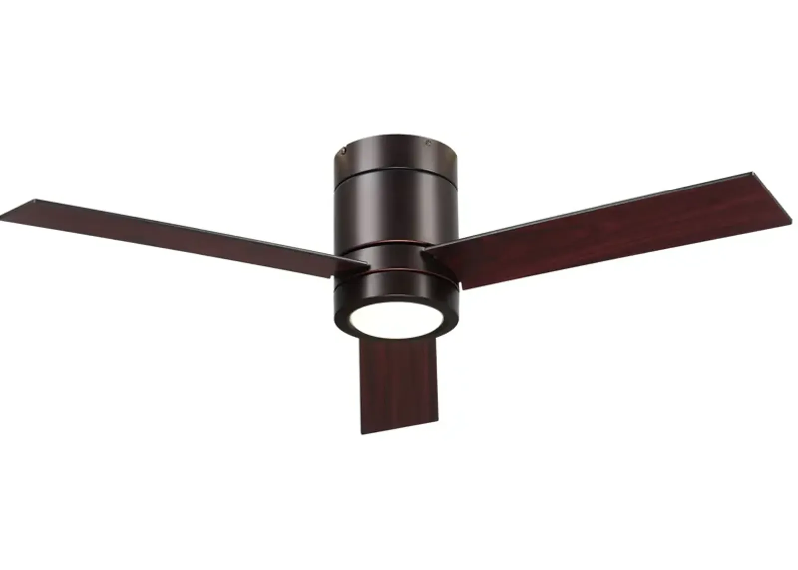 Brown Mount Ceiling Fan with Light: 44" with LED Light and Remote