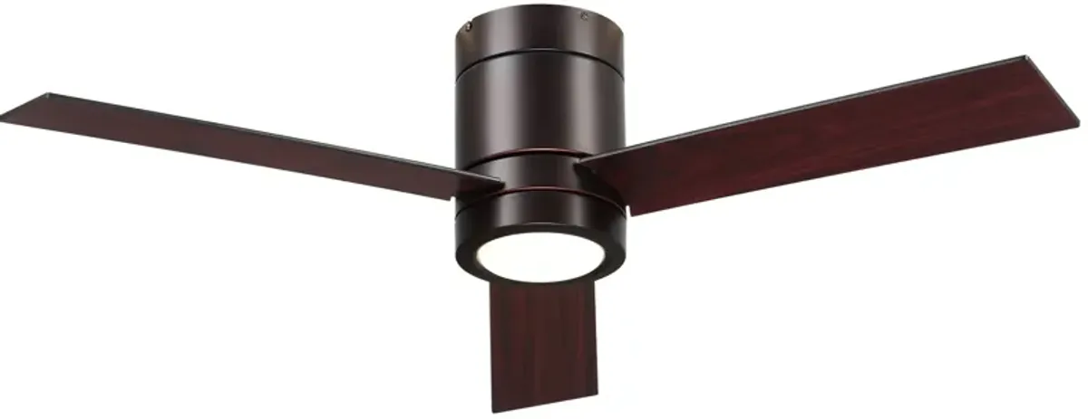 Brown Mount Ceiling Fan with Light: 44" with LED Light and Remote