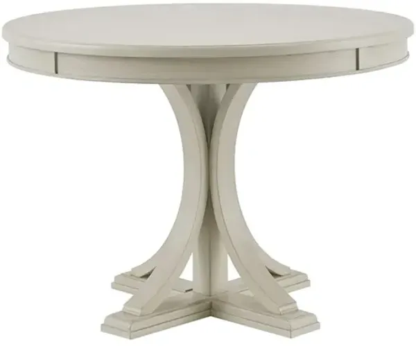 Gracie Mills Anastasia Distressed Solid Round Dining Table