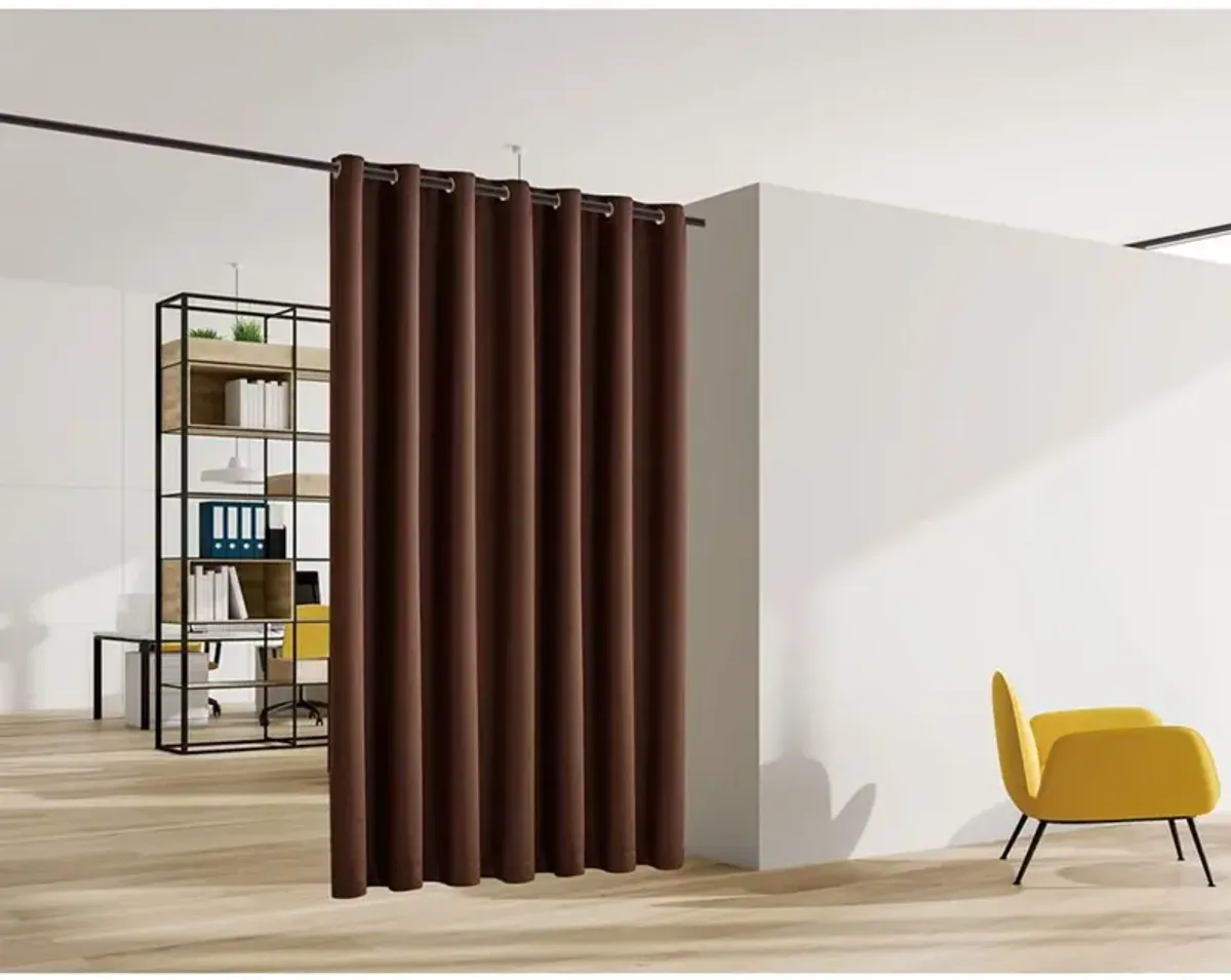 Legacy Decor Room Divider Curtain Heavyweight Blackout Premium Fabric Thermal Insulated 48"W X 84" Tall