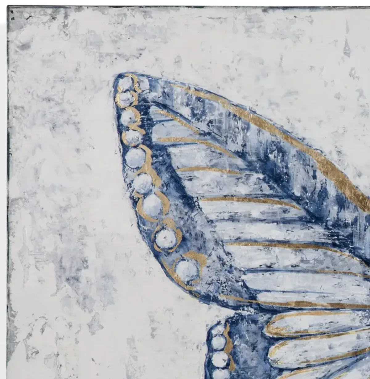 Blue Butterfly Canvas Art Set