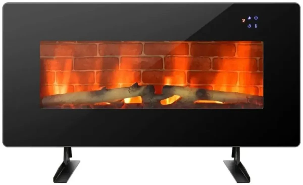 Hivvago 36 in Electric Wall Mounted/Freestanding Fireplace w/ Remote Control