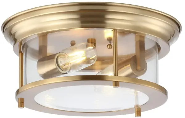 Lauren Metal/Glass LED Flush Mount