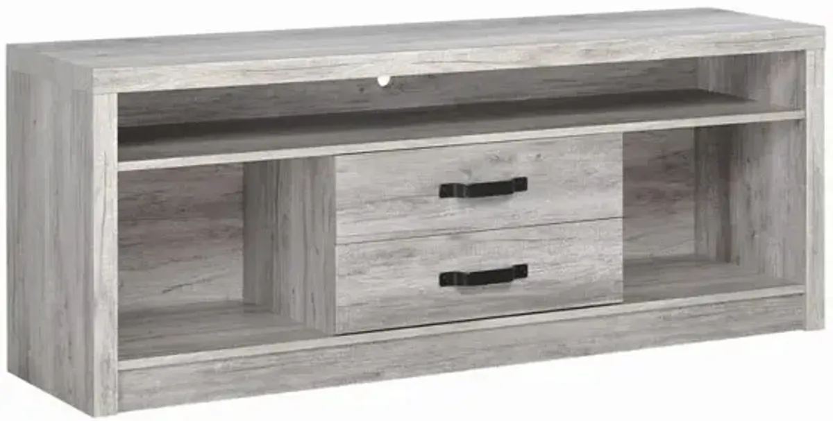 Burke 2-drawer TV Console Grey Driftwood