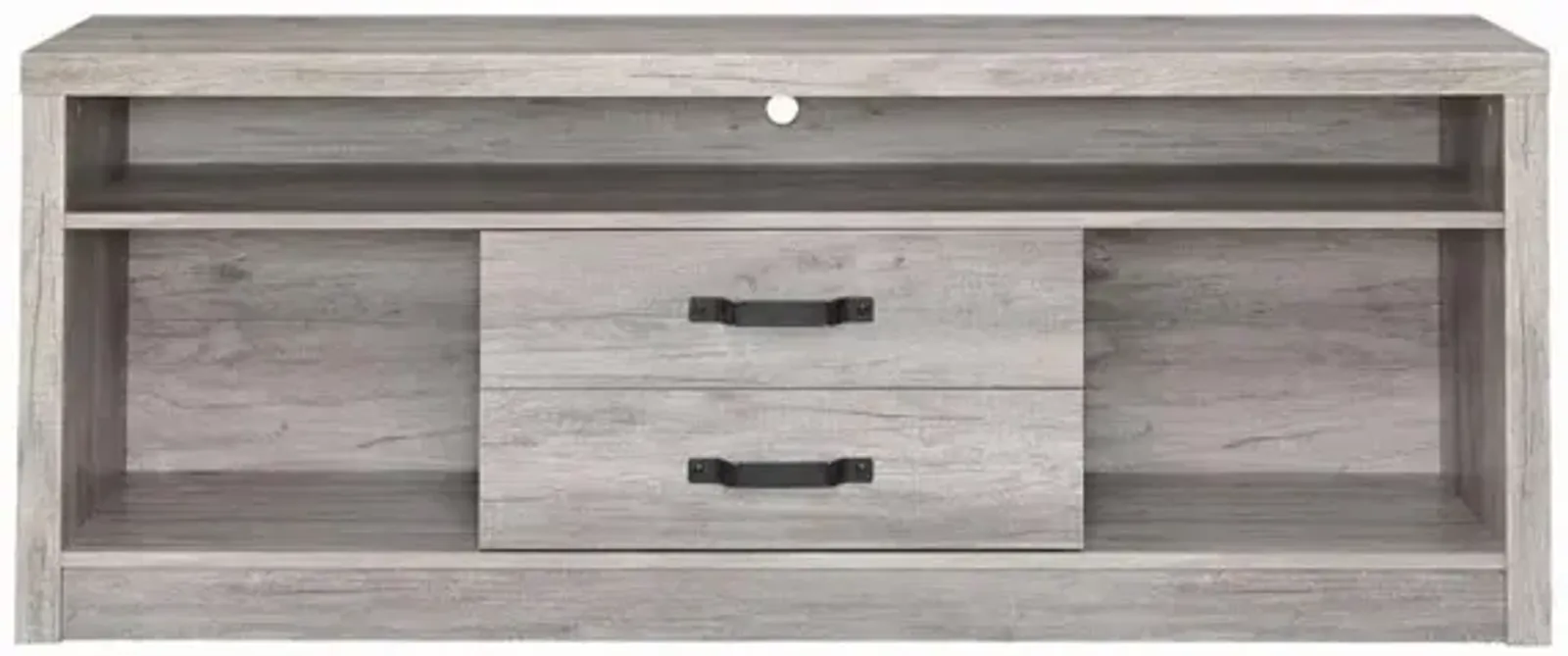 Burke 2-drawer TV Console Grey Driftwood