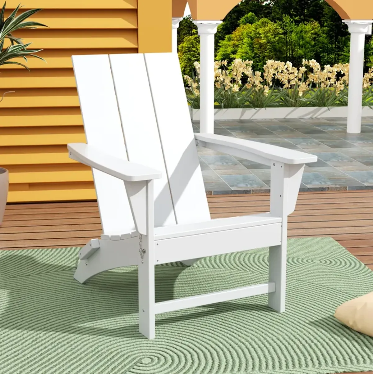 WestinTrends Modern Folding Adirondack Chair