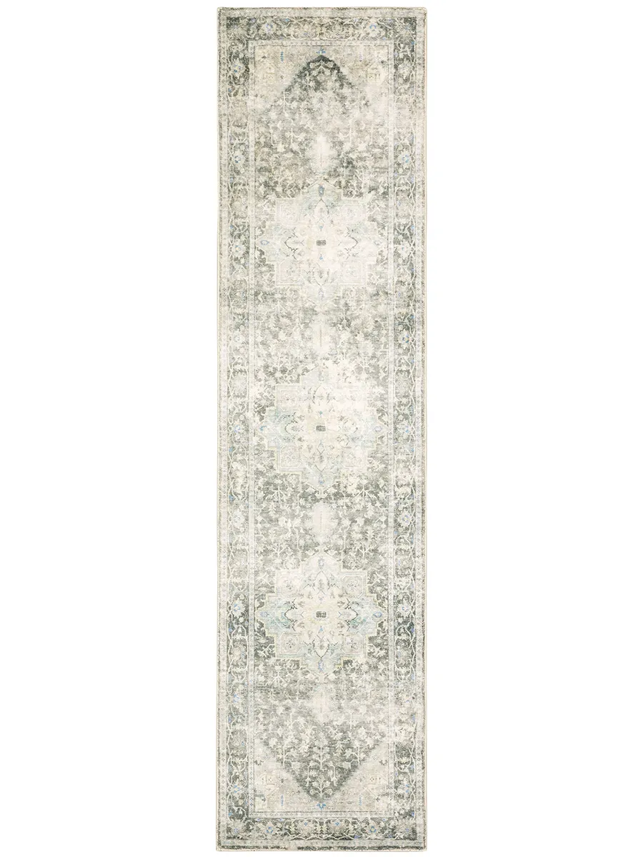 Savoy 2' x 8' Grey Rug