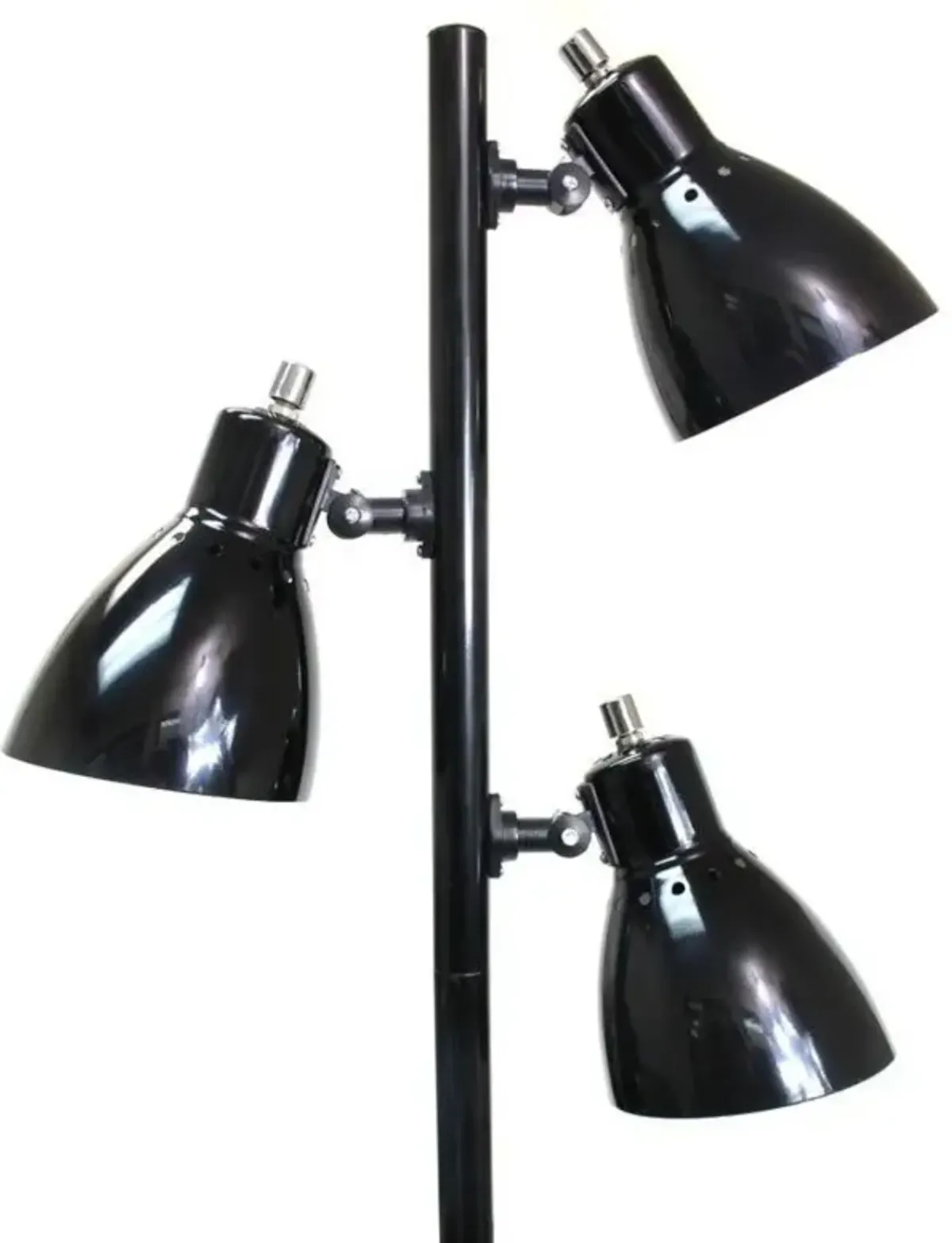 Hivvago 64-inch Black 3-Light Tree Lamp Spotlight Floor Lamp