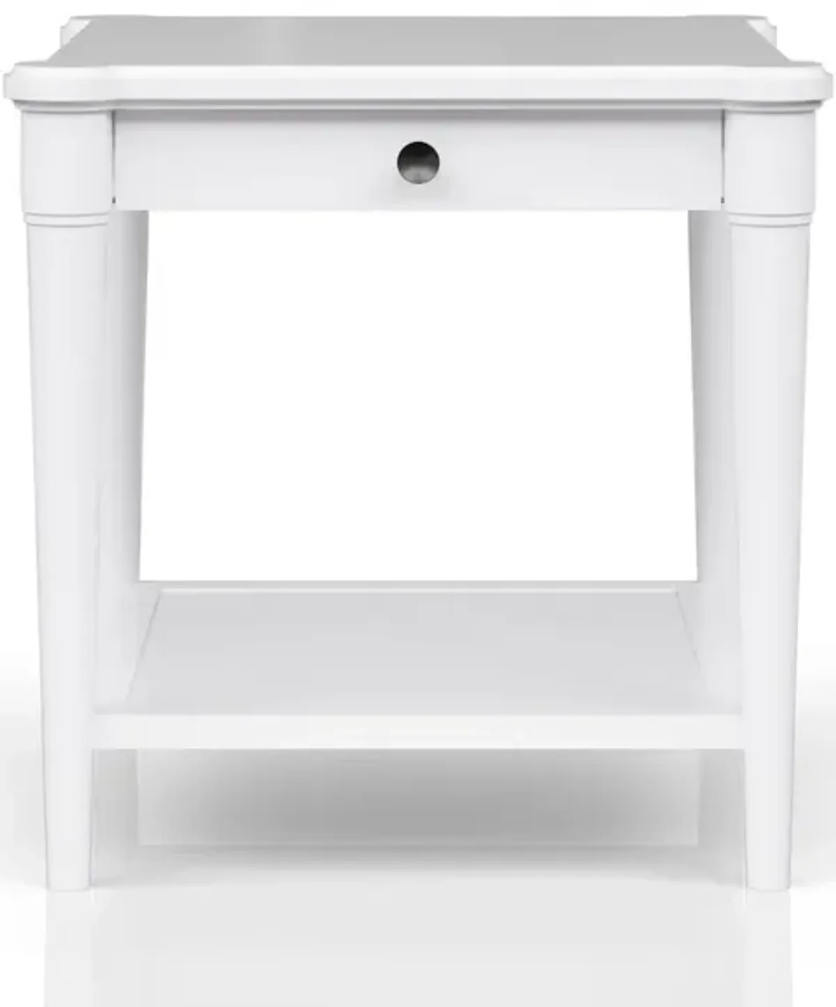Bernards Wilmington Wood End Table-White
