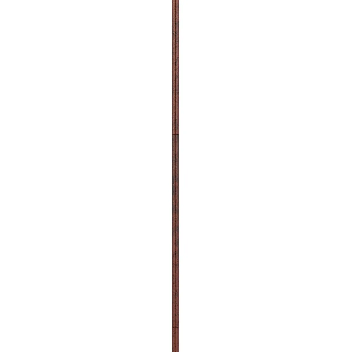 Cyan 65 Inch Modern Adjustable Arc Floor Lamp, Amber Mica Shade, Rust Metal-Benzara