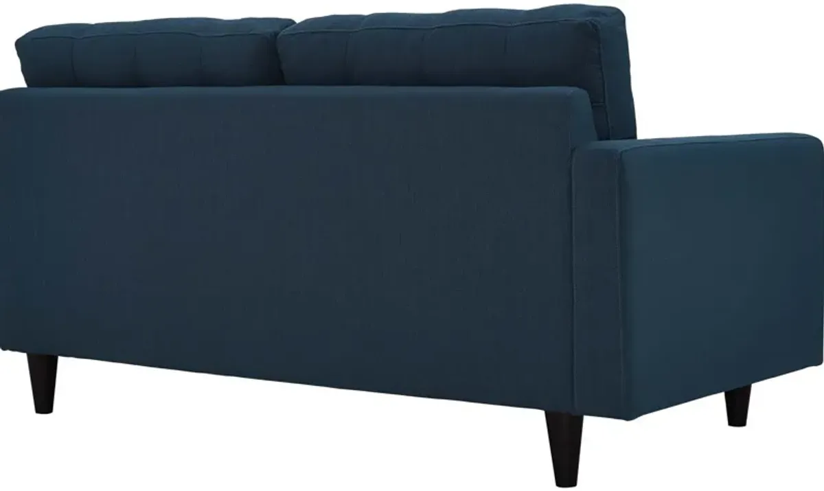 Empress Left-Facing Upholstered Fabric Loveseat