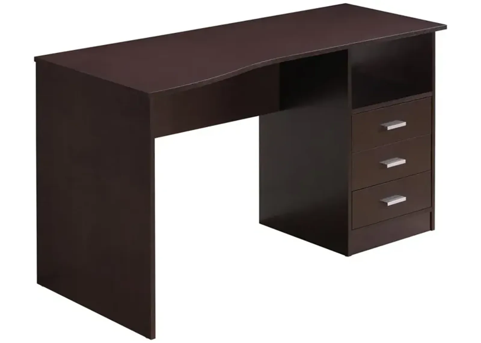 Classic Computer Desk with Multiple Drawers. Color: Wenge