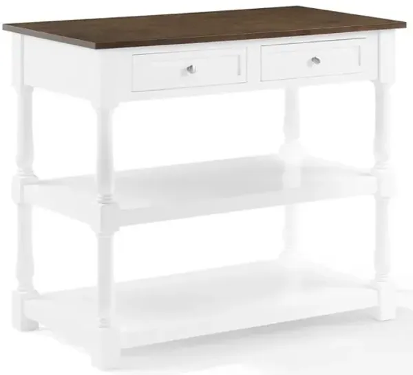 Crosley Furniture Caitlyn Wood Top Kitchen Island