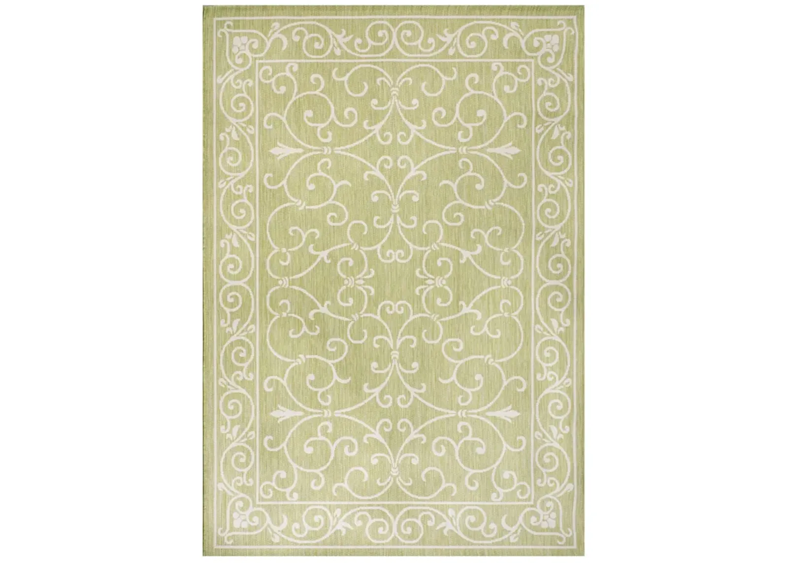 Charleston Vintage Filigree Textured Weave Indoor/Outdoor Area Rug