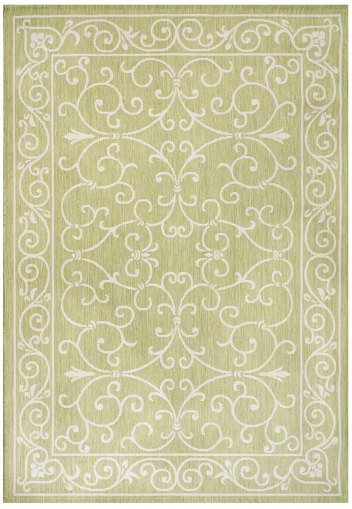 Charleston Vintage Filigree Textured Weave Indoor/Outdoor Area Rug