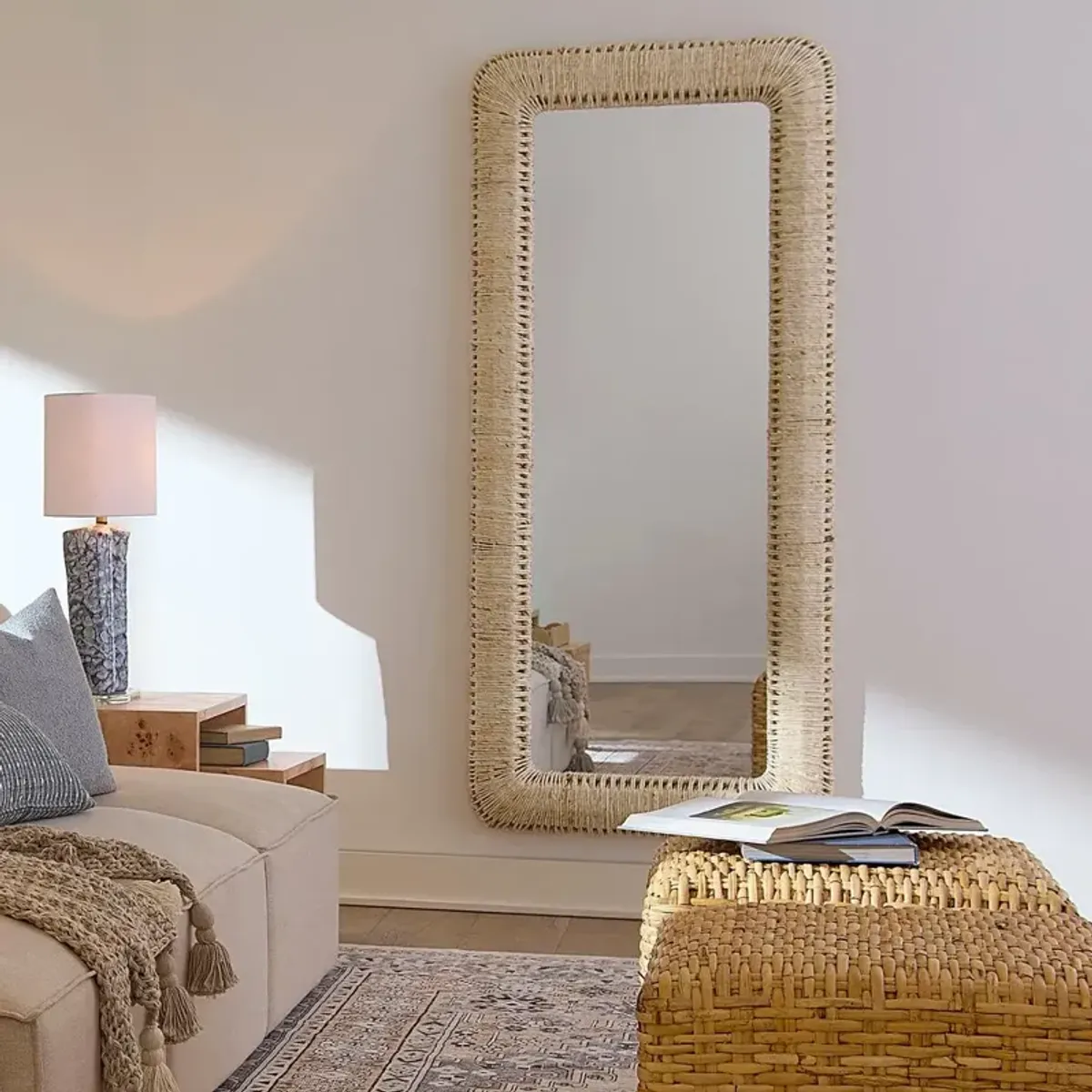 Hollis Rope Floor Mirror