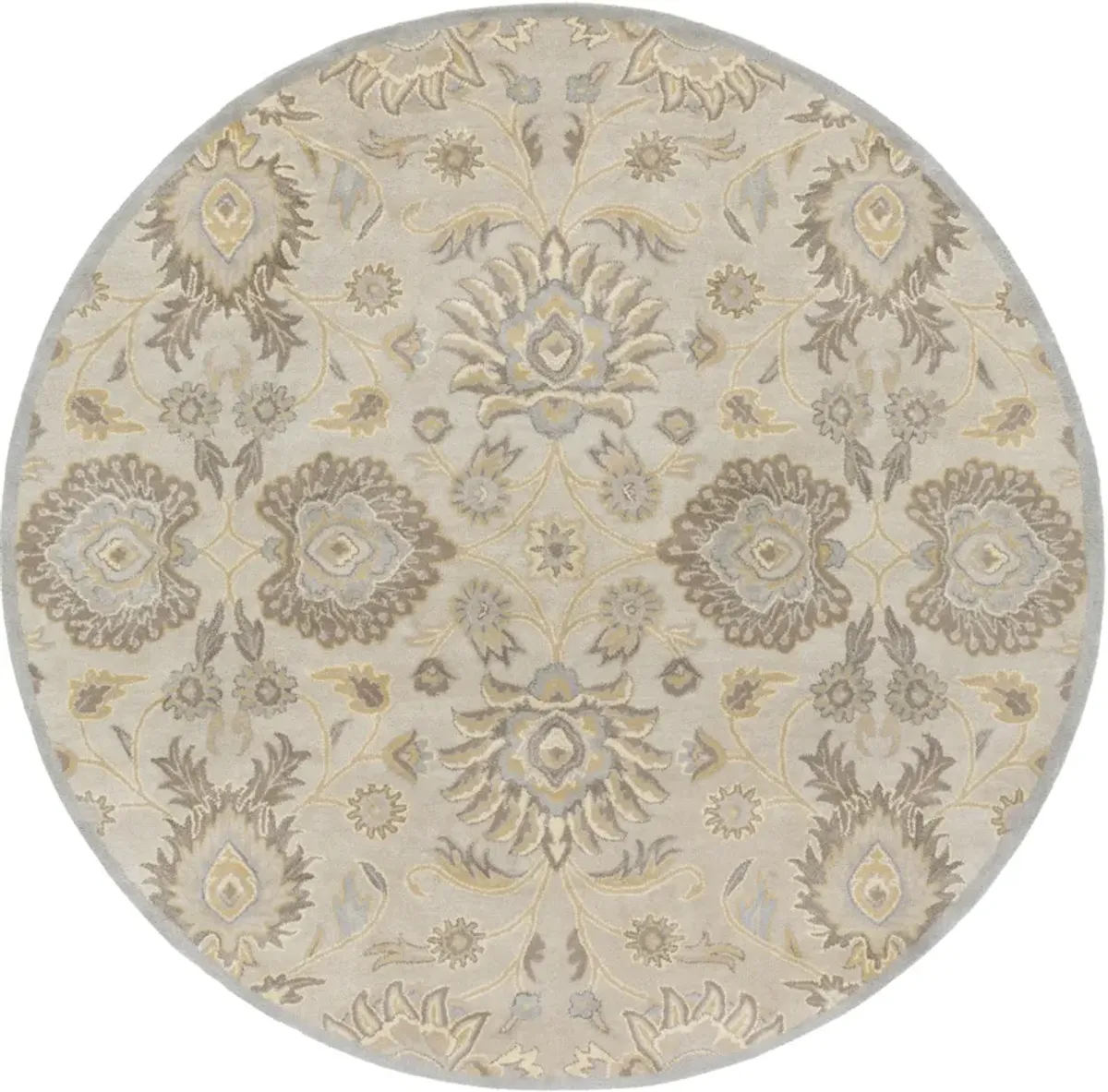 Caesar CAE-1192 6' Round Gray Rug