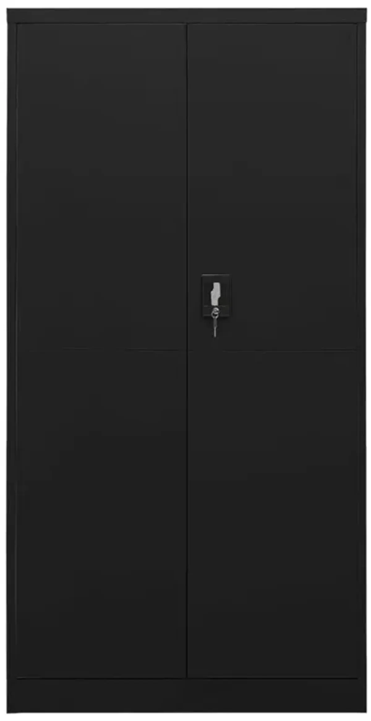 vidaXL Locker Cabinet Black 35.4"x15.7"x70.9" Steel