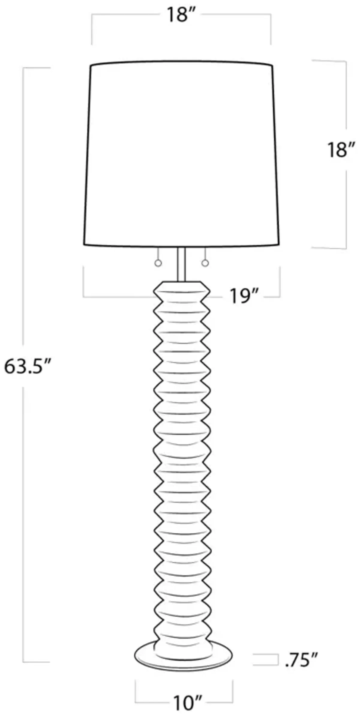 Coastal Living Accordion Floor Lamp