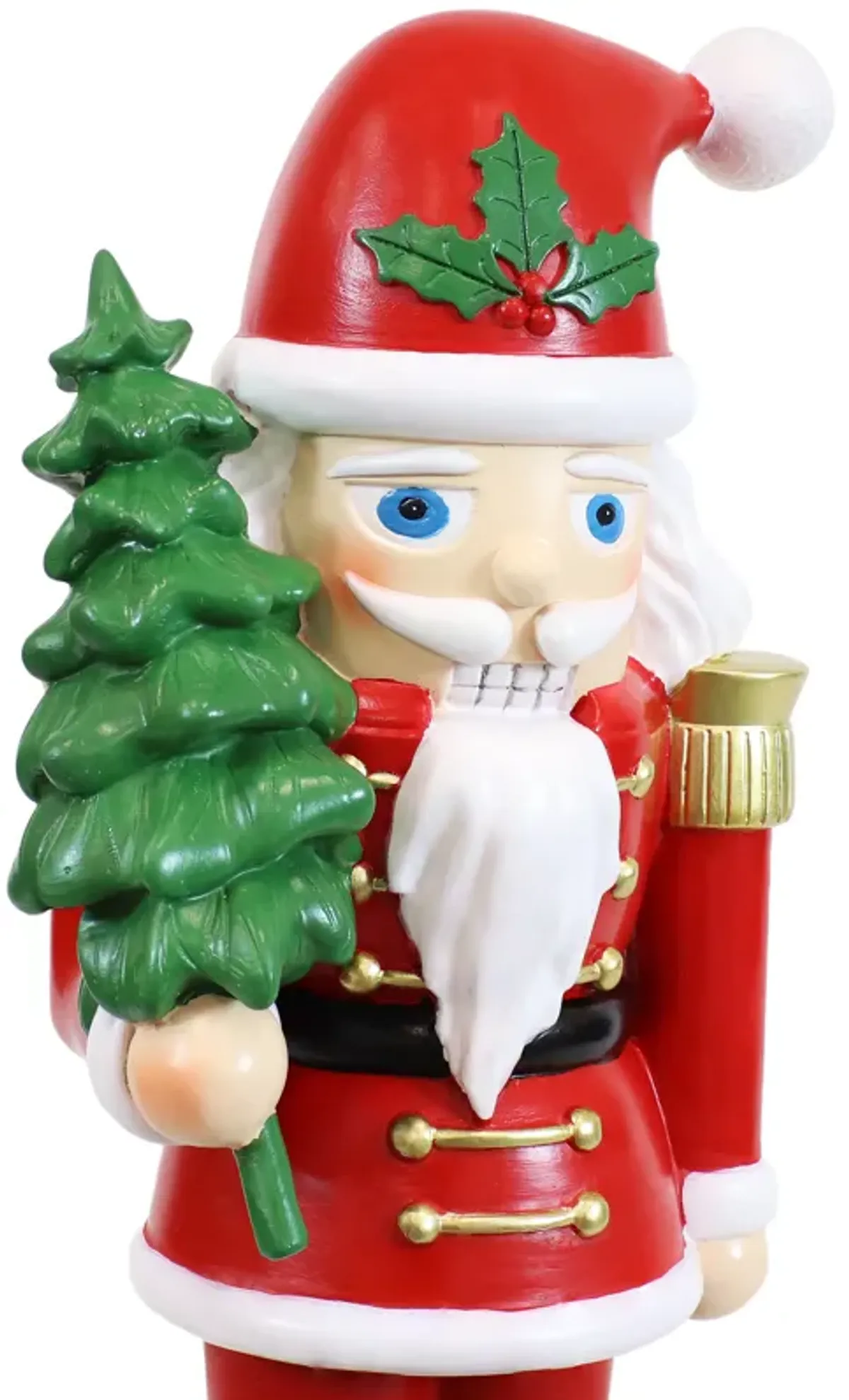 Sunnydaze Santa Claus with Tree Indoor Nutcracker Statue - 16.75 in