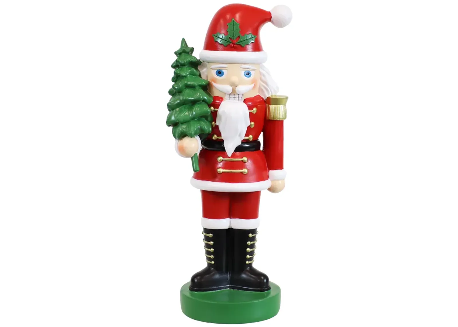 Sunnydaze Santa Claus with Tree Indoor Nutcracker Statue - 16.75 in