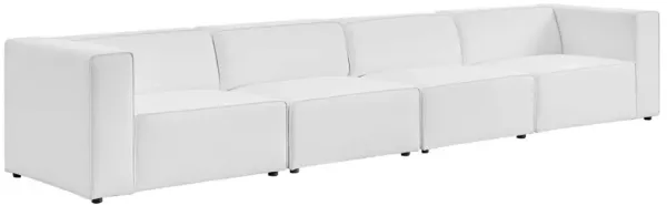 Mingle Vegan Leather 4-Piece Sectional Sofa