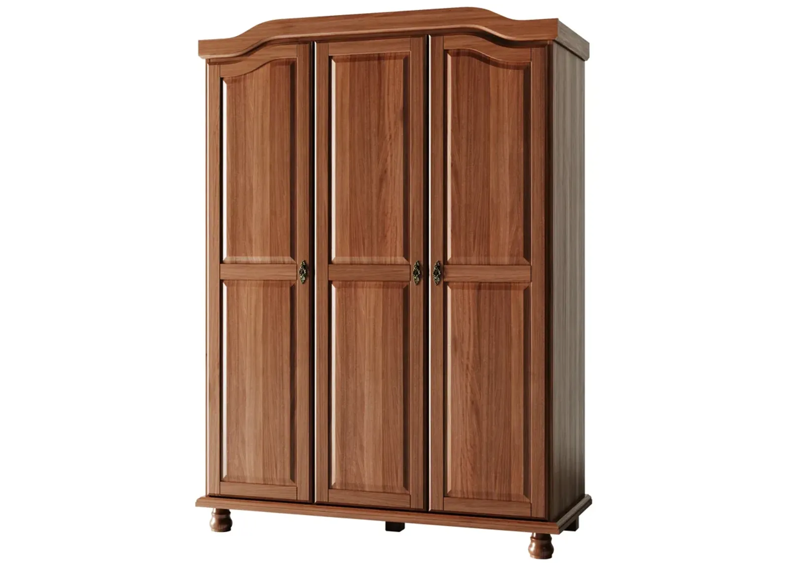 100% Solid Wood Kyle 3-Door Wardrobe