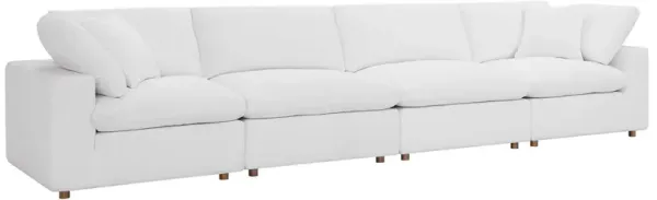 Commix Down Filled Overstuffed 4 Piece Sectional Sofa Set
