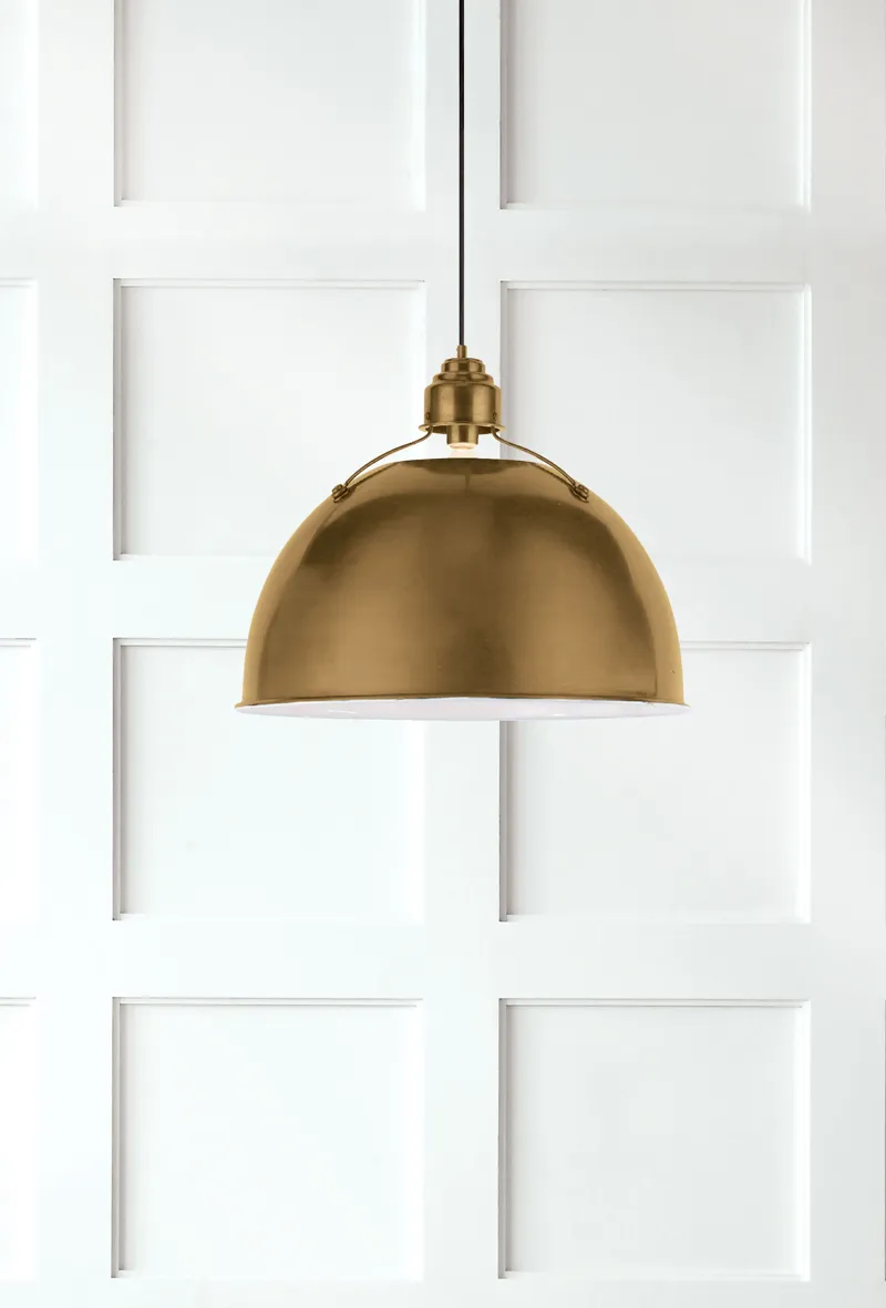 Eugene Medium Brass Pendant