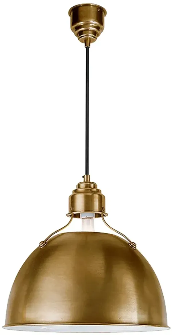 Eugene Medium Brass Pendant