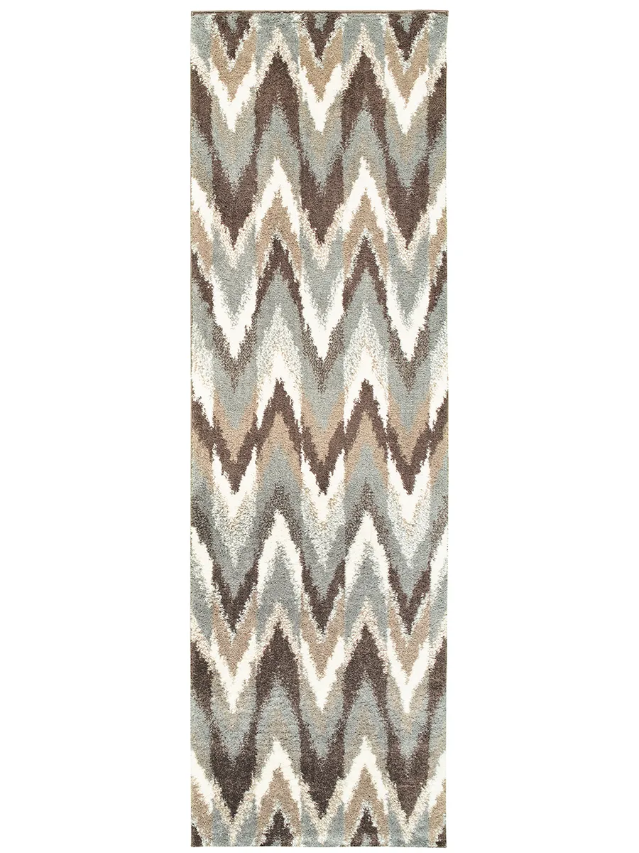 Verona 2'3" x 7'6" Grey Rug