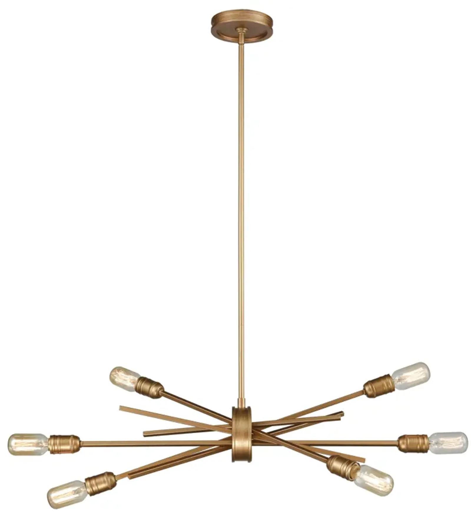 Xenia 31" Wide 6 Light Chandelier in Gold