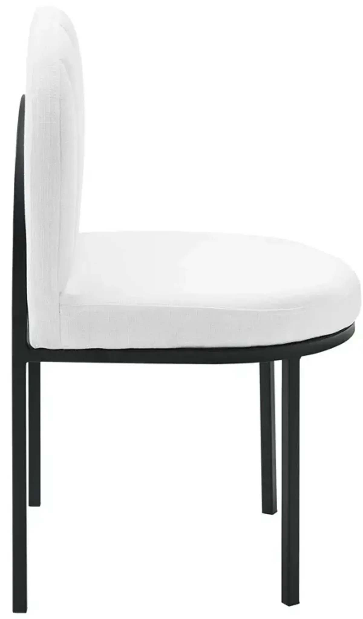 Isla Channel Tufted Upholstered Fabric Dining Side Chair