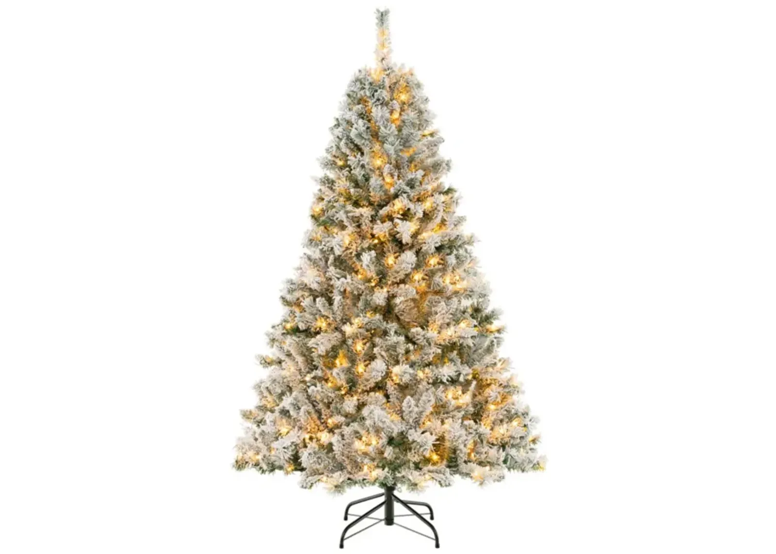 Hivvago 6/7/8 Feet Artificial Xmas Tree 3-Minute Quick Shape