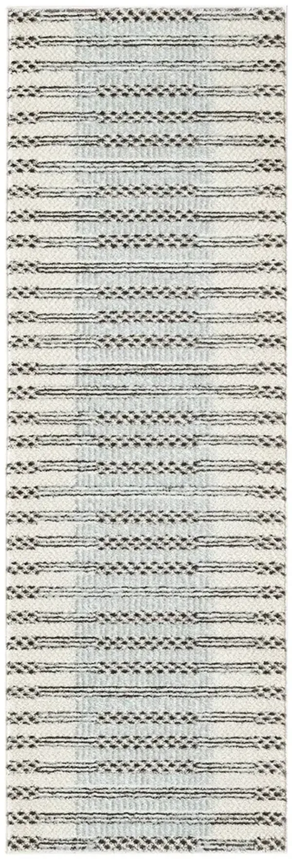 Nordic NRC15 Ivory/Blue 2' x 6' Rug