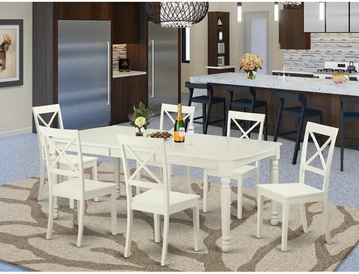 7  PC  Dining  room  set  for  6-Dinette  Table  and  6  Dining  Chairs