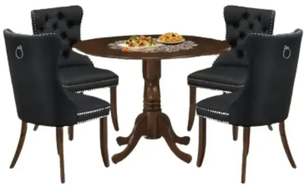 5 Piece Dining Room Table Set Consists of a Rectangle Kitchen Table
