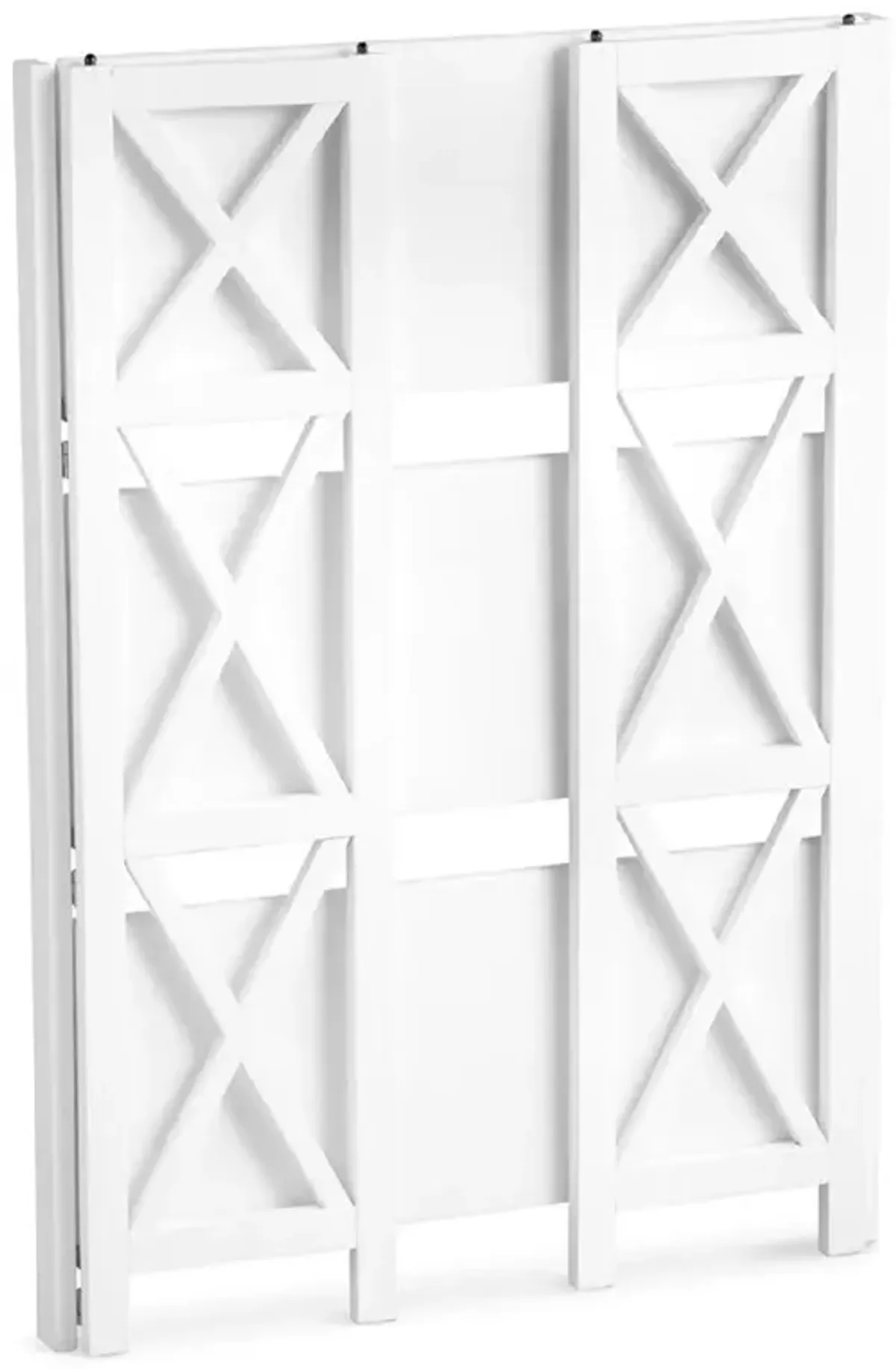 Montego 3-Shelf Folding Bookcase - White