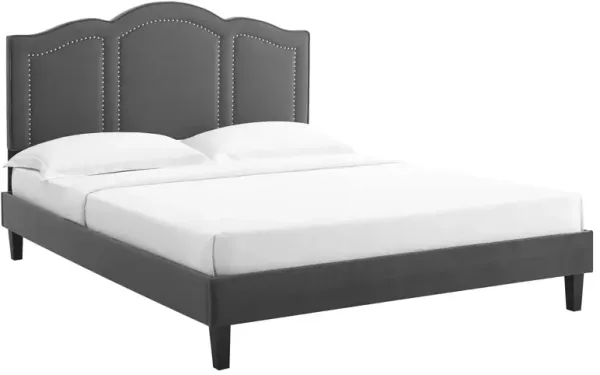 Modway - Emerson Performance Velvet Queen Platform Bed