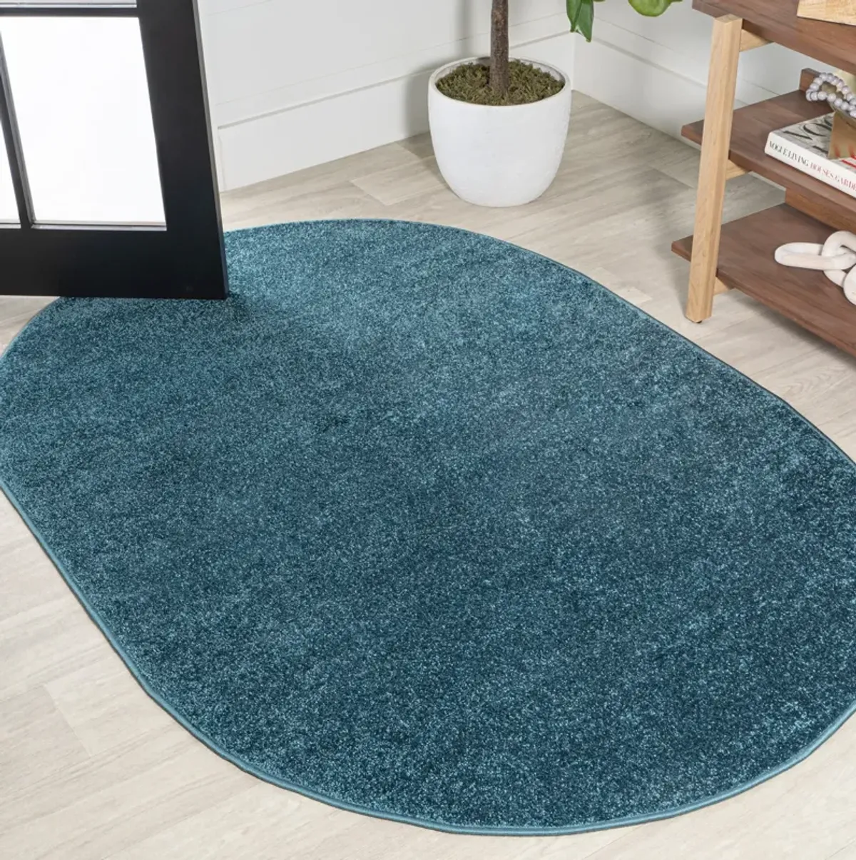 Haze Solid Low Pile Area Rug