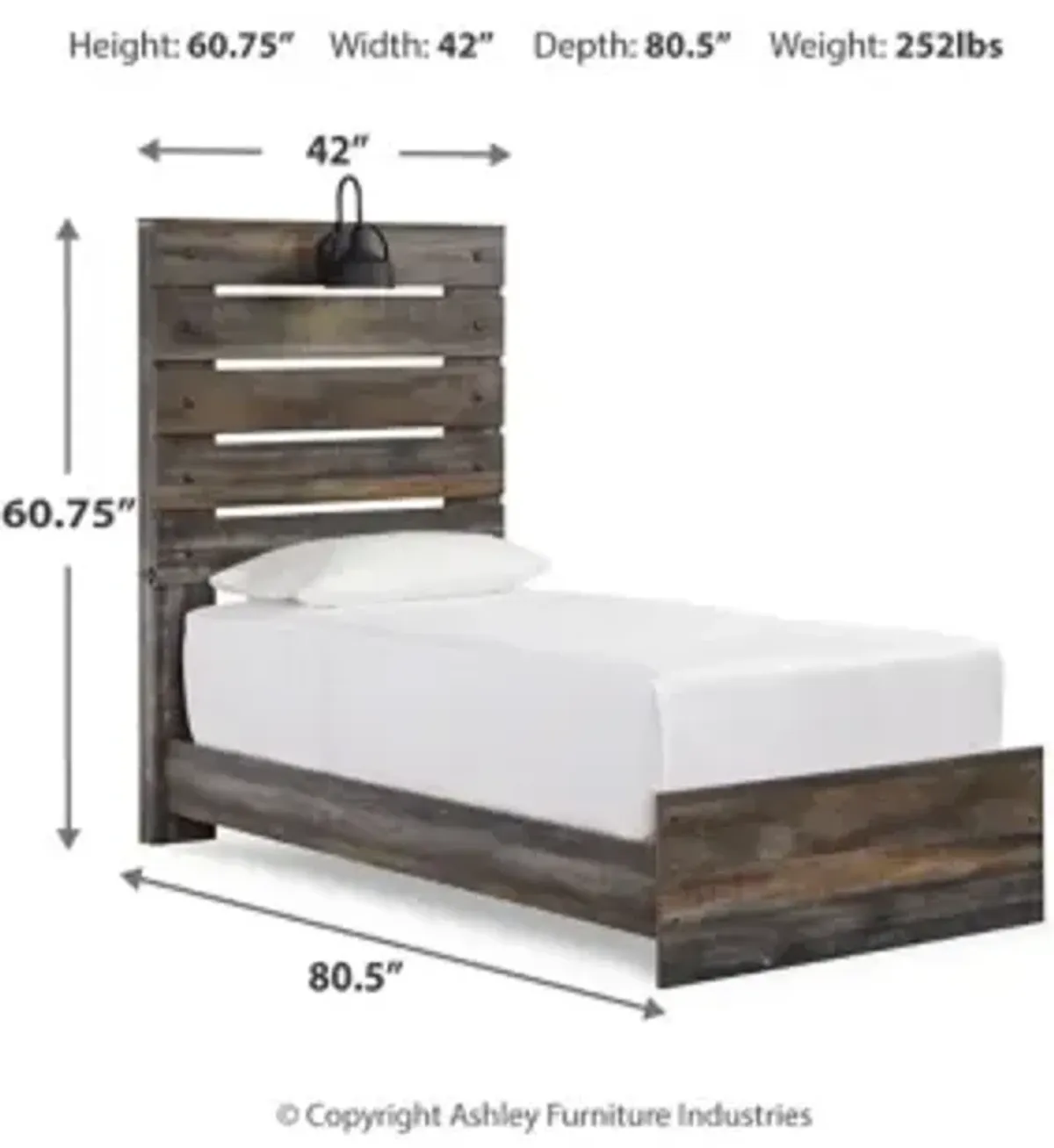 Drystan Twin Panel Bed