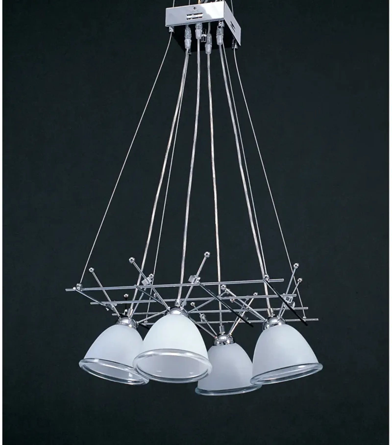 17" 4-Light Suspended Chandelier