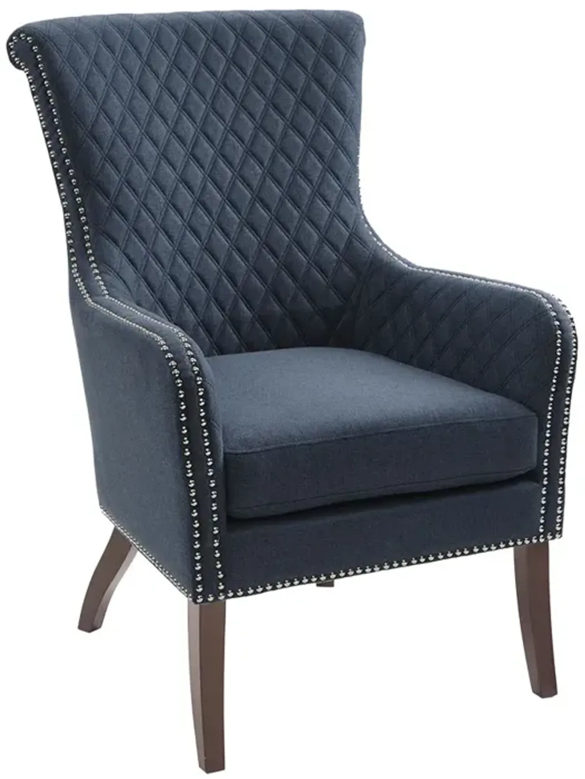 Gracie Mills Reynolds Quilted Back Accent Chair with High-density Foam